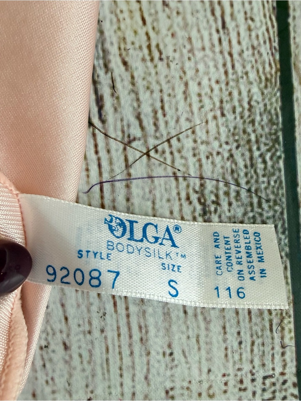 OLGA Bodysilk Vintage Pink Nightgown & Robe Small - Picture 9 of 11